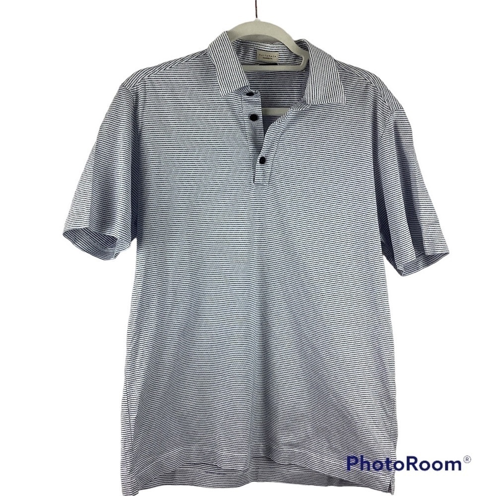 Culturata Tailored Fit Striped Polo Shirt